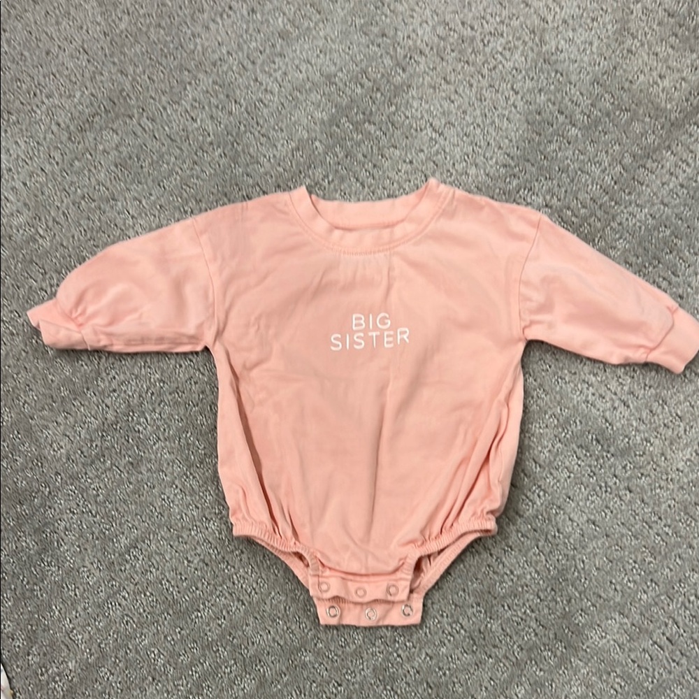 Big Sister Pink Kids One Piece